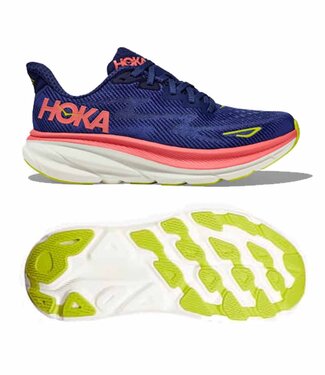 Hoka one one W Clifton 9 Evening sky/Coral