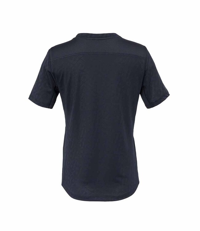 the indian maharadja Kadiri Women Jacquard Type Tee Navy