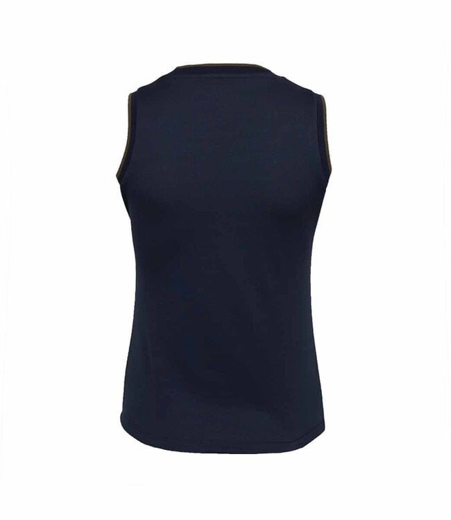 the indian maharadja Kadiri Women Pique Tank Navy