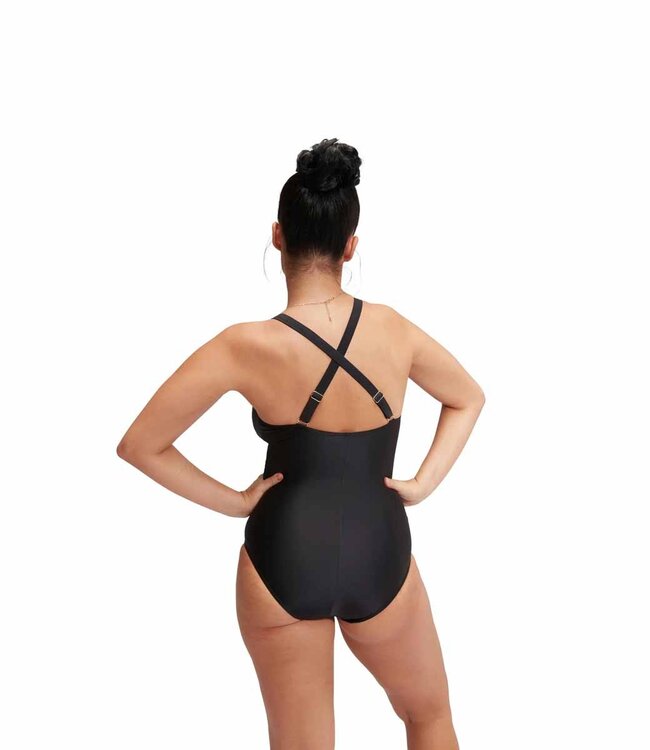 Speedo Leisure V-neck 1 piece Black