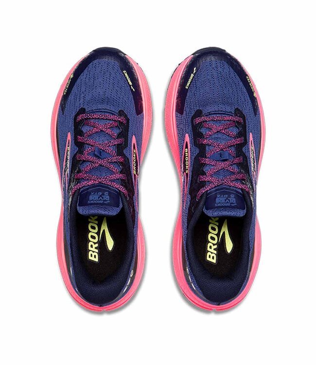 Brooks Divide 5 GTX Women Grey Blue/Pink/Lime