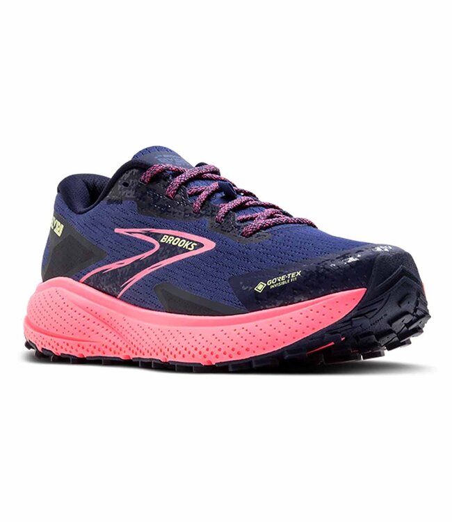 Brooks Divide 5 GTX Women Grey Blue/Pink/Lime