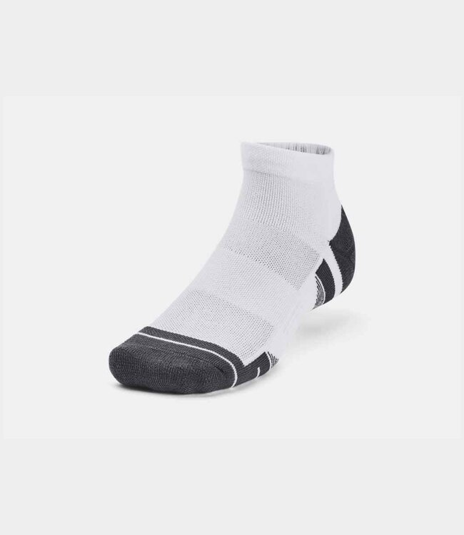 Under Armour Performance Tech Unisex Low Cut Socks 3-pack White