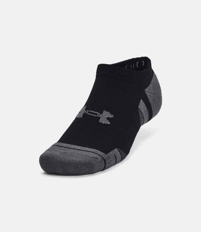 Under Armour Performance Tech Unisex No Show Socks 3-pack Black