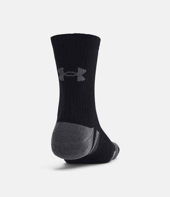 Under Armour Preformance Tech Unisex Crew Socks 3-pack Black
