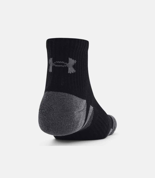 Under Armour Performance Tech Unisex Quarter Socks 3-pack Black