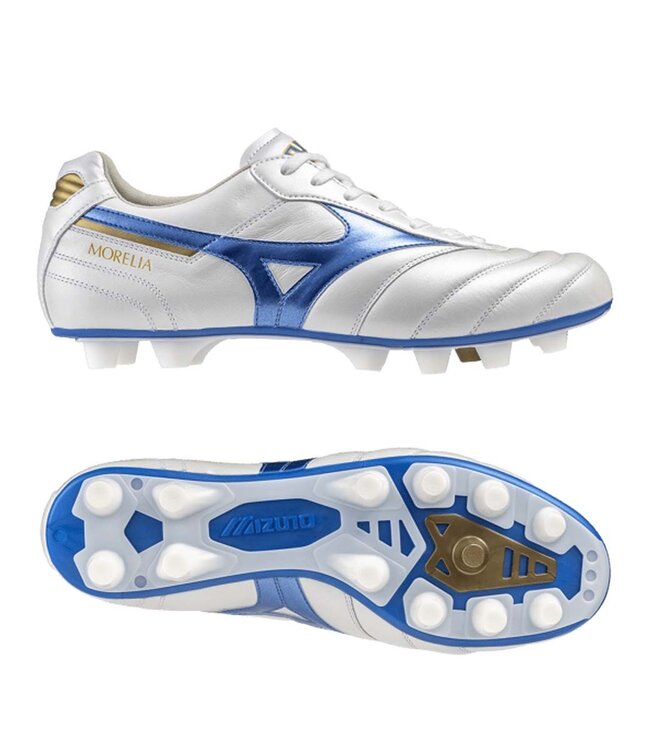 Mizuno Morelia II Elite White/LaserBlue/Gold