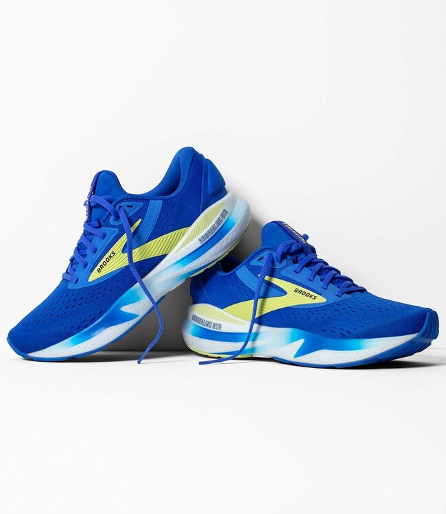 Brooks Adrenaline GTS 24 Men wide Cobalt/Neo yellow/Peacoat