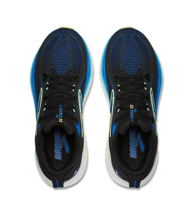 Brooks Glycerin 22 Men Black/Cobalt/Neo Yellow