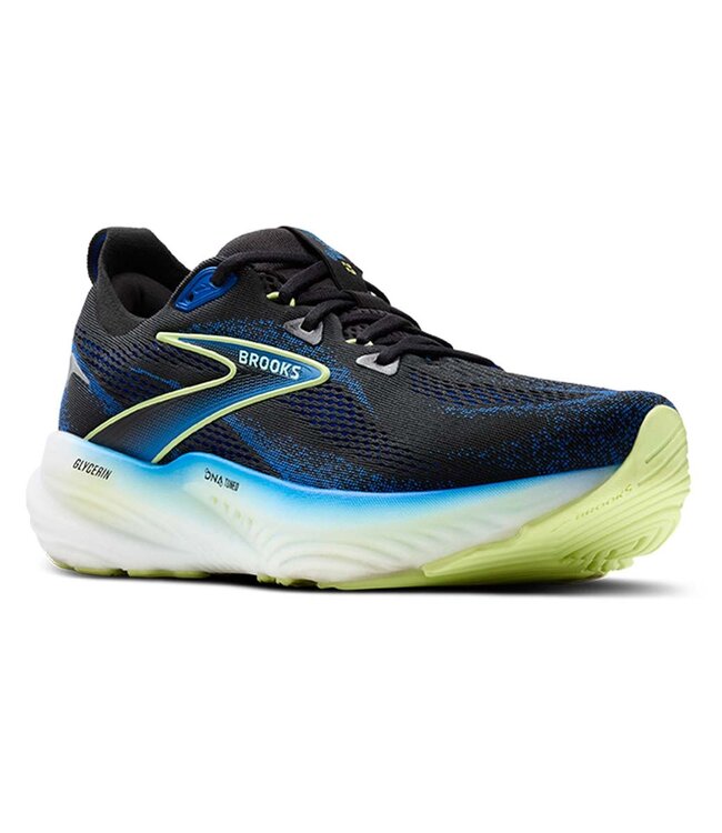 Brooks Glycerin 22 Men Black/Cobalt/Neo Yellow