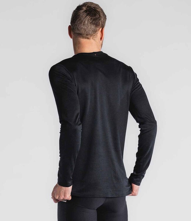 Fusion Men Technical Merino 150  LS  Black