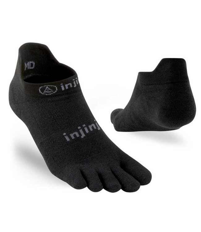 Injinji Run Performance 2.0 no show lightweight black