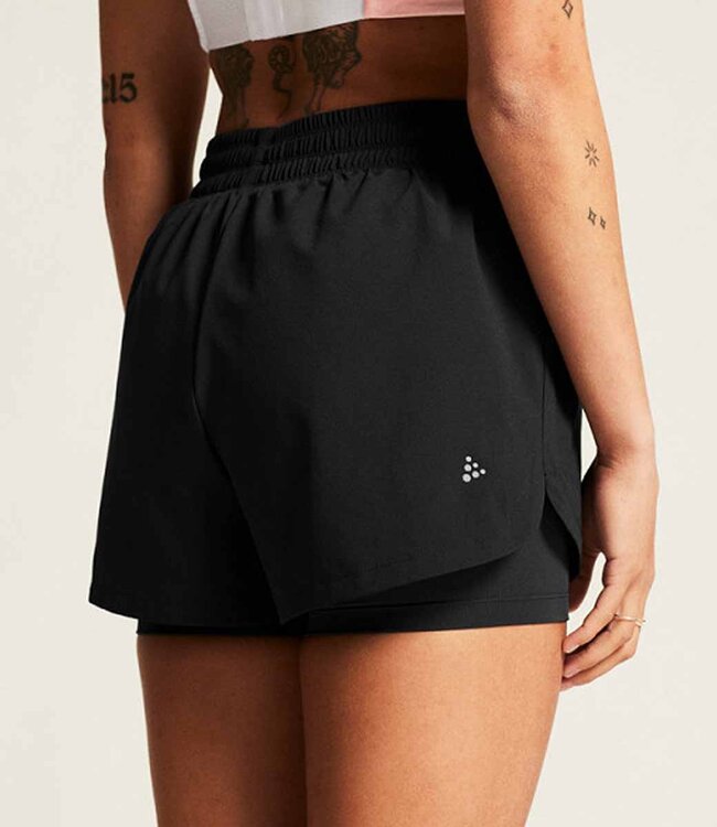 Craft Advance Essence 2-in-1 short 2 Women Black