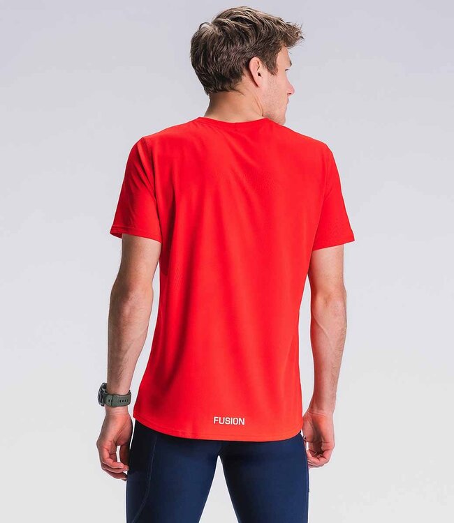 Fusion Mens Run T-Shirt Red