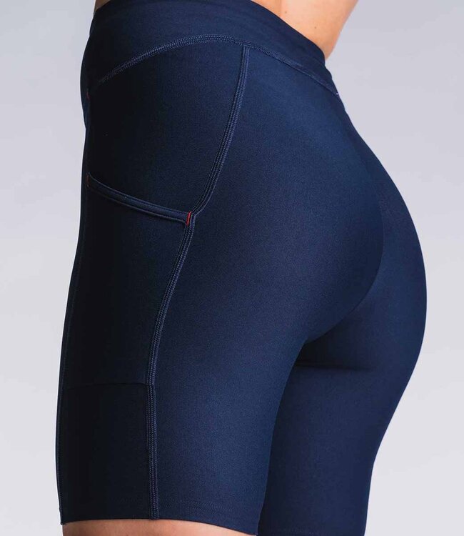 Fusion Womens Short Training Tights Night Blue