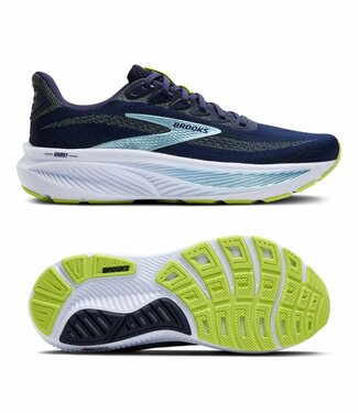 Brooks Ghost 17 Men Wide Peacoat/Lime/Blue
