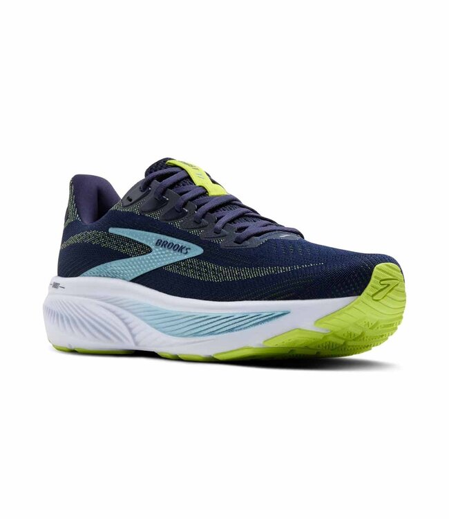 Brooks Ghost 17 Men Wide Peacoat/Lime/Blue