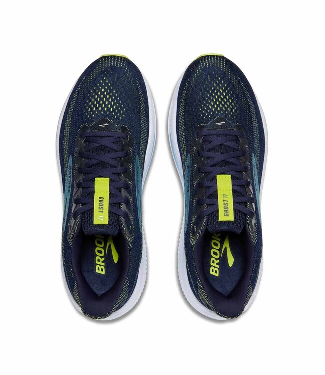 Brooks Ghost 17 Men Wide Peacoat/Lime/Blue