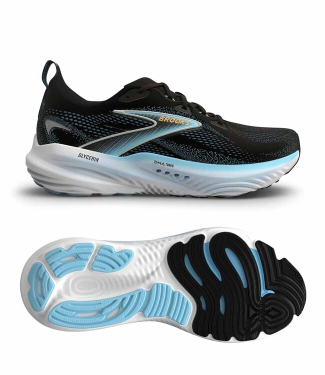 Brooks Glycerin 22 Men Medium Black/Atomizer/Blazing orange