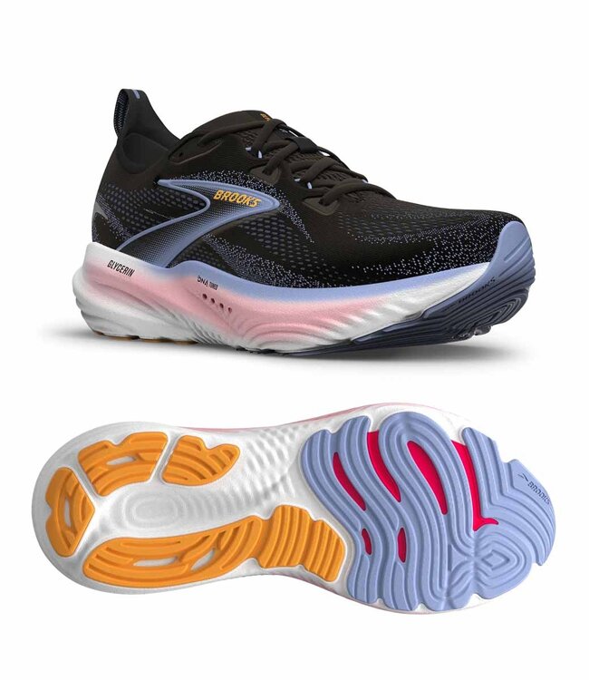 Brooks Glycerin 22 Women Black/Blue Heron/Orange