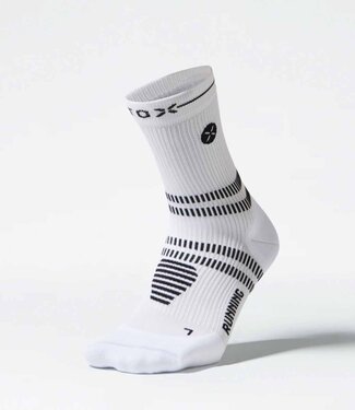 Stox Compressie enkelkousen Run Men White/Black