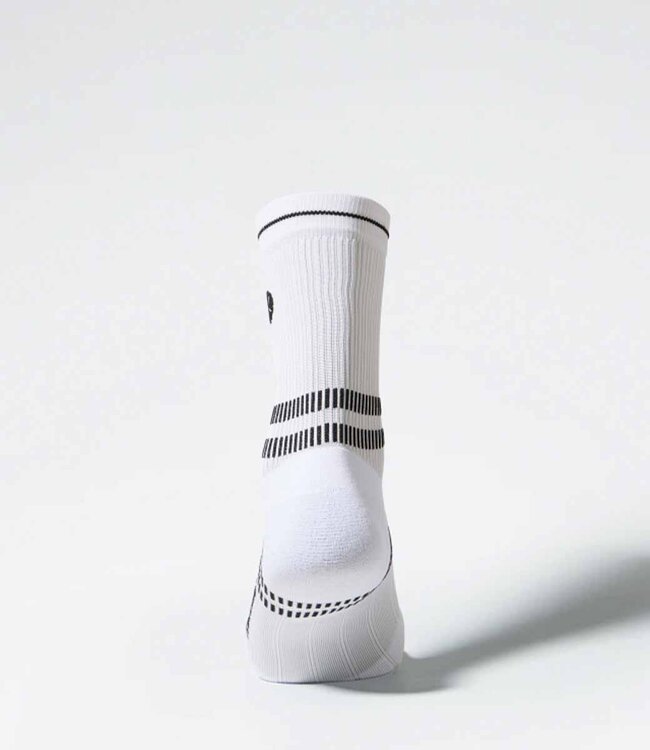Stox Compressie enkelkousen Run Men White/Black