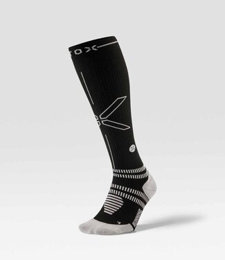 Stox Compressiekousen  Run Women Black/Light Grey