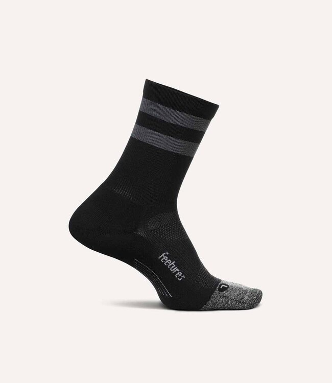Feetures Elite Light Cushion Mini Crew Black