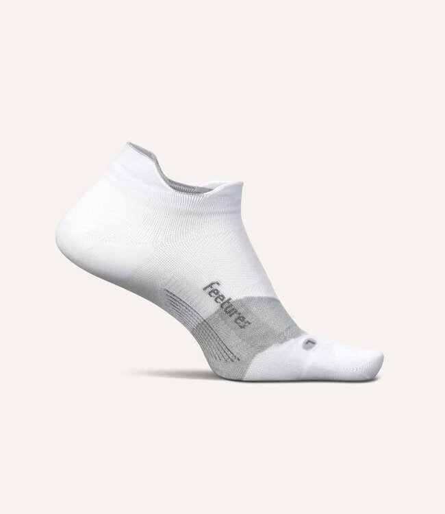 Feetures Elite Ultra Light No-Show Tab White