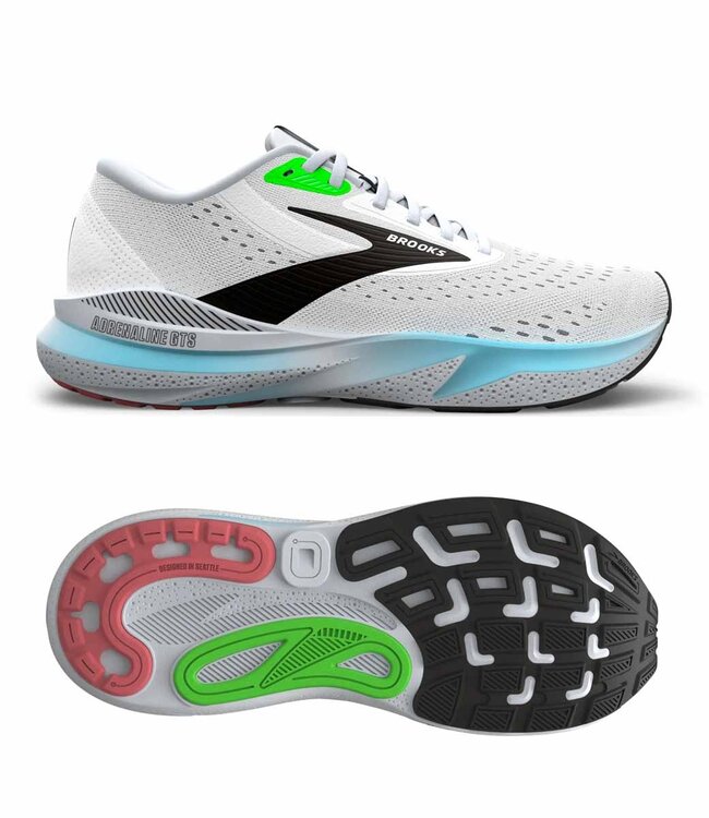 Brooks Adrenaline GTS 24 Men White/Gecko/Atomizer