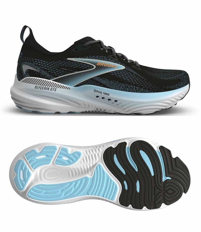 Brooks Glycerin GTS 22 Men Black/Atomizer/Blazing Orange