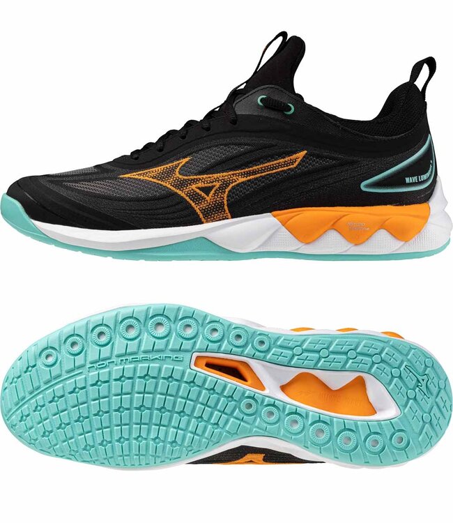 Mizuno Wave Luminous 3 Black/Tangelo/IceGreen