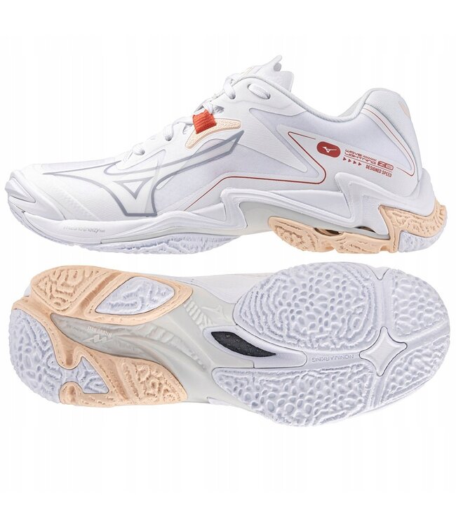 Mizuno Wave Lightning Z8 W White/NavyPeony/PeachParfait