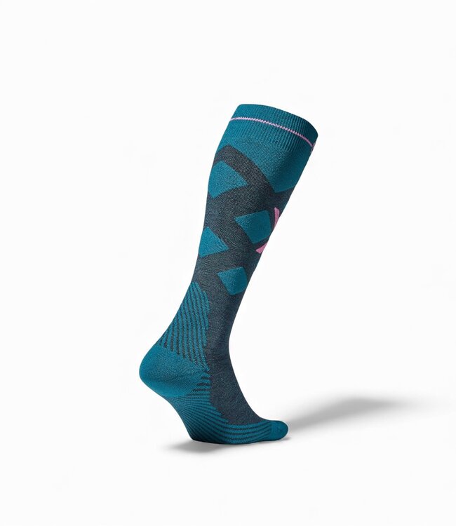 Stox Skiing Merino Socks Teal/Pink women