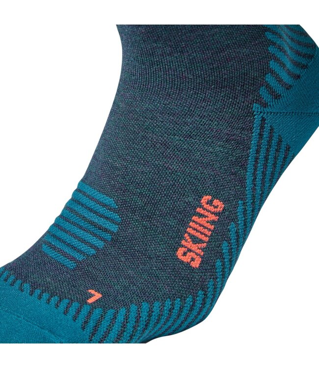 Stox Skiing Merino Socks Men Teal/Red/Fluo