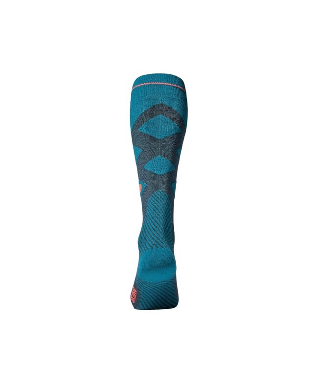 Stox Skiing Merino Socks Men Teal/Red/Fluo