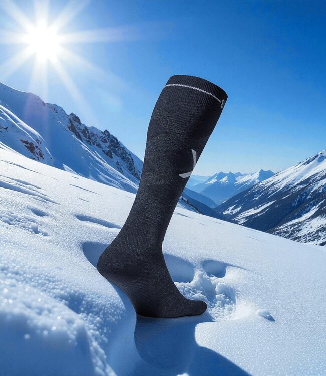 Stox Skiing Merino Socks Navy/White