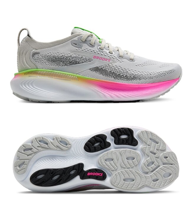 Brooks Adrenaline GTS 25 Women Narrow Oyster/Pink/Green