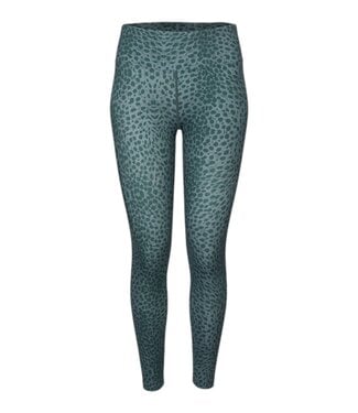 Indian maharadja Women Leopard Tight Duck Green