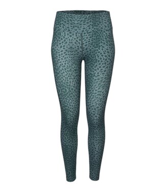 the indian maharadja Women Leopard Tight Duck Green