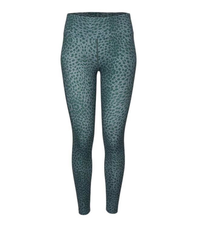 Indian maharadja Women Leopard Tight Duck Green