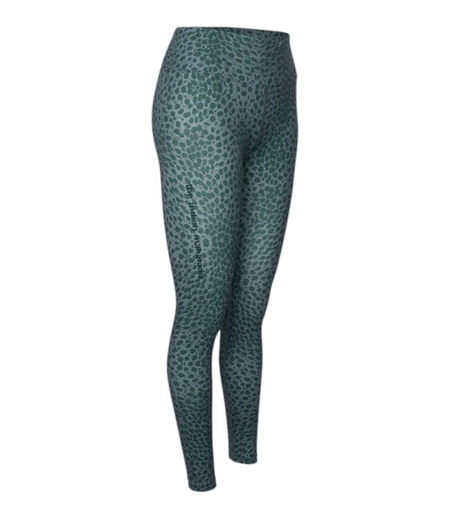 Indian maharadja Women Leopard Tight Duck Green