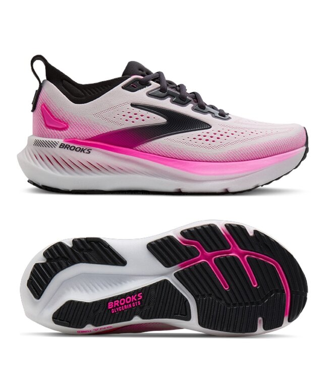Brooks Glycerin GTS 23 Women White/Phantom/Cyber Pink