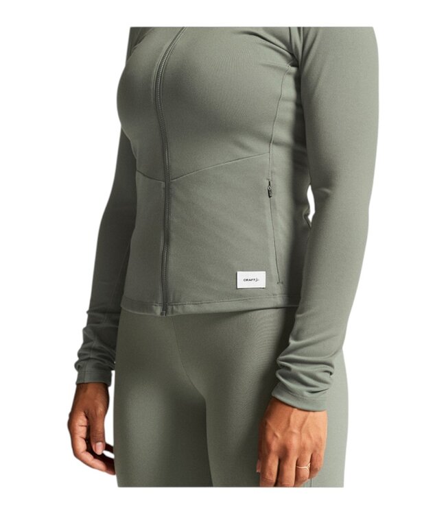 Craft Collective  Zip Sweater W Leaf