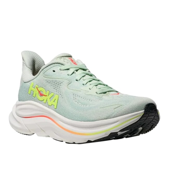 Hoka one one W Clifton 10  Sea Glass/Neon Flame