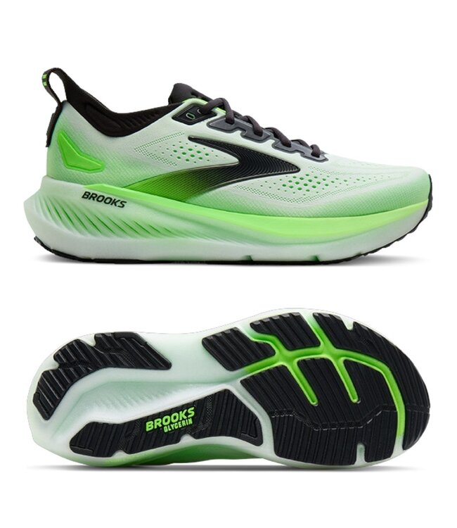 Brooks Glycerin 23 Men White/Phantom/Green Gecko