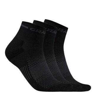 Craft Active Mid Sock 3-Pack Black