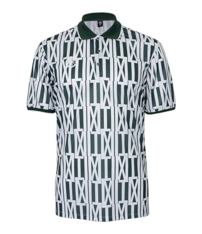 Indian maharadja Men Pique Printed Polo Hunter Green