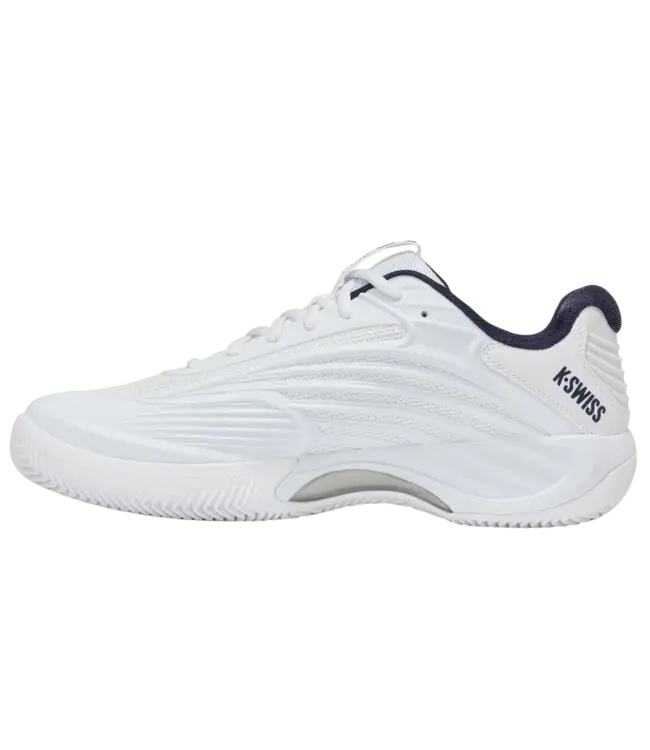 K-Swiss Men Hypercourt Express 3 Clay WHITE/PEACOAT/SILVER