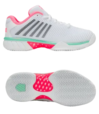 K-Swiss Hypercourt Expres2 W Clay White-Pink-Black